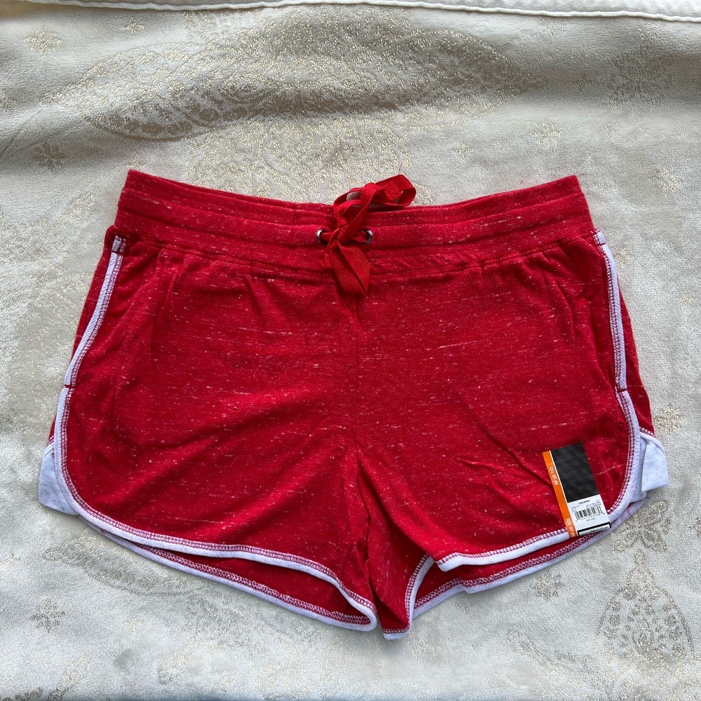 athletic works Red sports fabric shorts size m